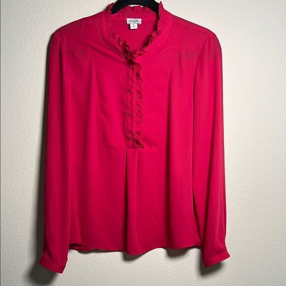 J crew button front blouse - Picture 1 of 4